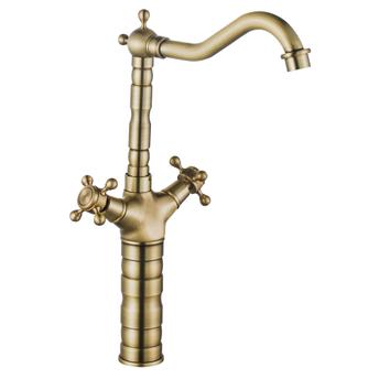 Kitchen Bathroom faucet Rea Rustico antique gold