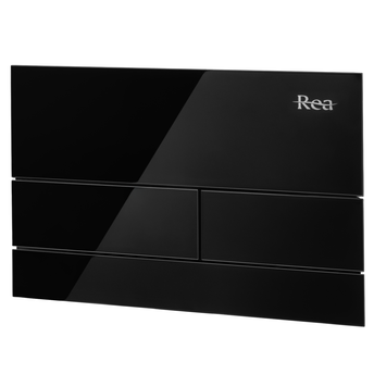 Drukknop voor WC-muurinstallatie K011A-Q Rea T Black Glass