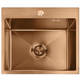 Čelični sudoper Leo 50 BRUSH COPPER