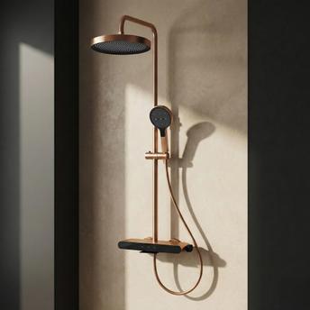 Shower set REA Farel Brush Copper