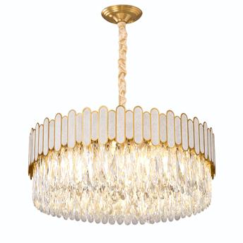 Lampa sufitowa wisząca APP1747-8CP 60 cm Złota