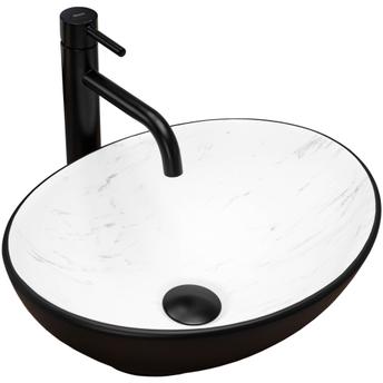 Nadgradni umivaonik Rea Sofia Black Calala Matt