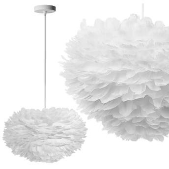 Lampa Wisząca z Piór APP335-3CP Biała