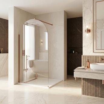 Shower screen Rea Heaven Brush Copper 110