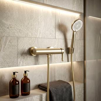 Sprchová hadica proti skrúteniu Rea Brush Gold 150 cm