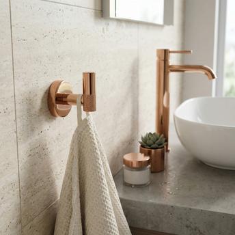 Yksivartinen kylpyhuoneripustin 6606 Modern Copper