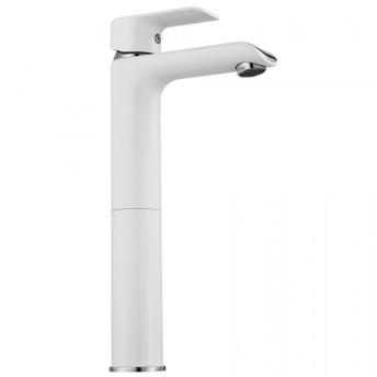 Wastafelkraan Rea Bloom White/Chrom High