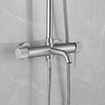 Shower set Rea Lungo Stripe Brush Nickel