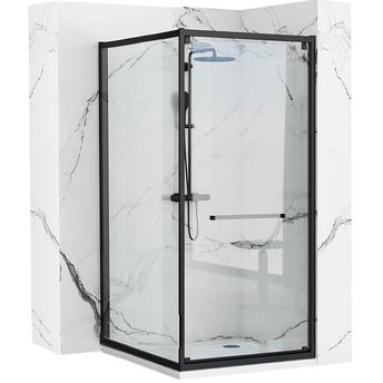 Душевая кабина Rea Space In Black 80x100