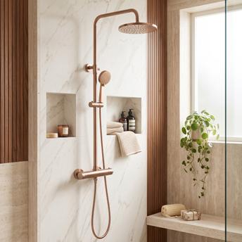 Tuš set s termostatom Rea Parot Light Brush Copper