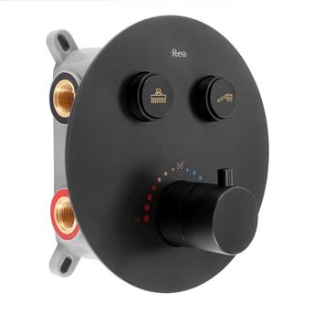 Built-in shower set Rea  LUNGO Black Matt BOX