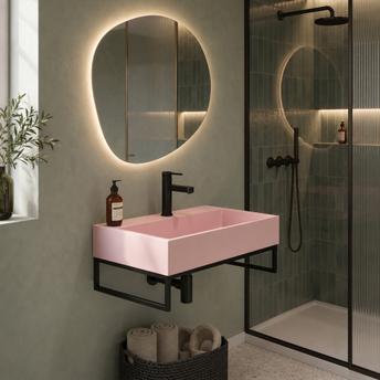 Umywalka konglomeratowa GOYA PINK 60CM + stelaż