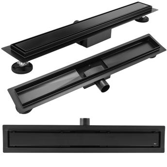 REA Neox Black 80 Linear Drain