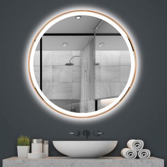ESPELHO DE PAREDE LED 60cm MMJ BRUSH COPPER