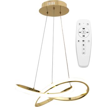 Loftlampe Hængende Ring Moderne LED + Fjernbetjening APP390-CP Guld