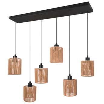 LAMPA SUFITOWA WISZĄCA APP1822-6CP NATURE BLACK
