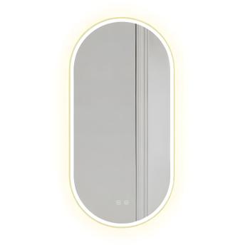 LUSTRO ŚCIENNE LED OVL 50x100cm Złote