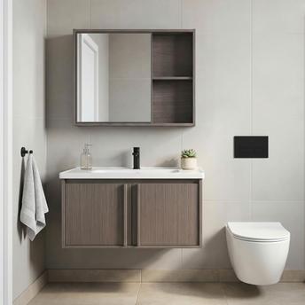 Bathroom furniture set with washbasin Gama T25023 KJM 80CM