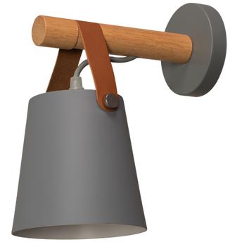 Væglampe Metal Med Rem Grå APP468-1W GREY
