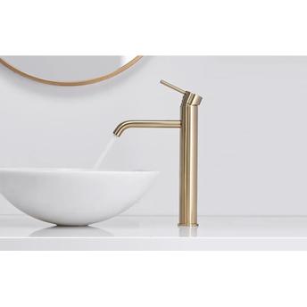 Bathroom faucet Rea Lungo L.Gold High