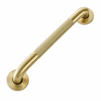 Straight bathroom grab bar Brush Gold