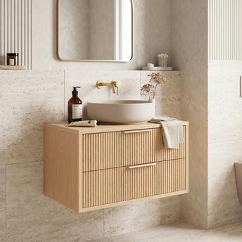 Тумба под раковину Rea Mono 80cm Beige