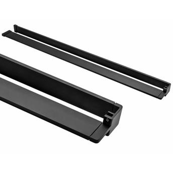 Towel rail shelf EVO BLACK for shower walls