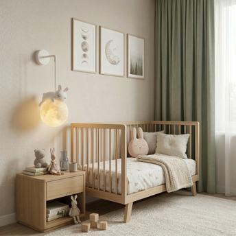 LAMPA ŚCIENNA KINKIET ŚPIĄCY KRÓLICZEK G165-1W