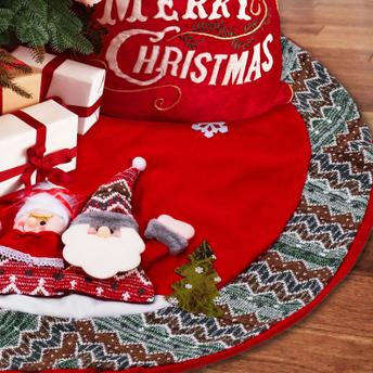 Mata pod choinkę czerwona YX22025 80 cm