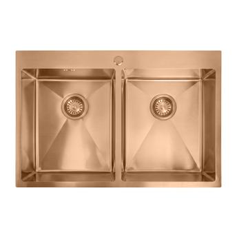 Νεροχύτης από μαύρο ατσάλι Joel BRUSH COPPER