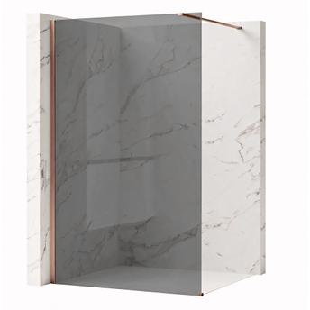 Shower screen Rea Flexi Grey / Brush Copper 80