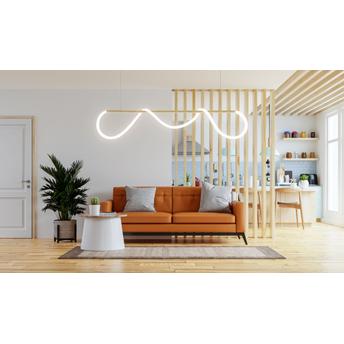 Lampa sufitowa LED APP854-CP Long Złota