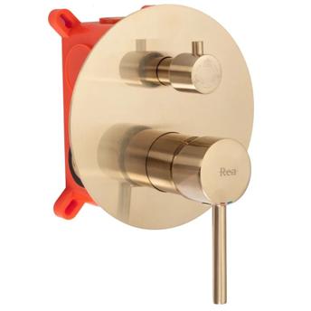 Podžbukna kada i tuš set Rea Lungo Brush Gold + BOX