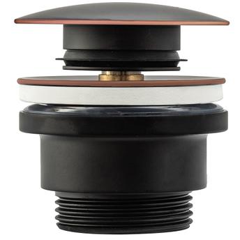 Universal click-clack βύσμα νιπτήρα Rea Black Antique