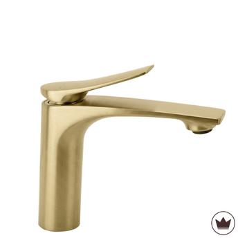 Bathroom faucet PREMIUM Rea Vision Gold Brush Low
