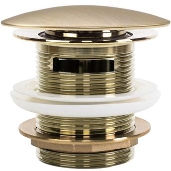 Čep za kadu Klik-Klak bez preljeva Rea Gold Brush 6cm