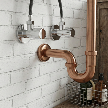 Válvula de escuadra 02  1/2" x 3/8" Chrome