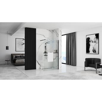 Shower screen Rea Aero Black Mat 110 + hanger EVO
