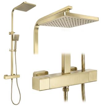 Kit de douche Rea Atrium Brush Gold