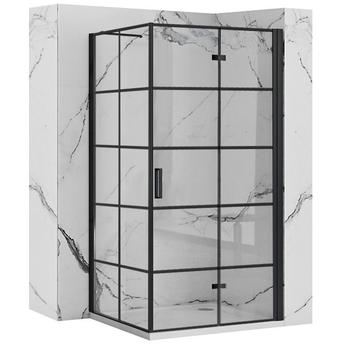 Shower enclosure Rea Molier Black 90x80