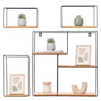 Zestaw 4 półek ściennych LOFT Metalowe Industrial CFZL-TSF011