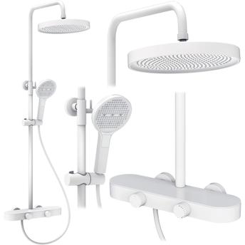 REA Creo White Shower set