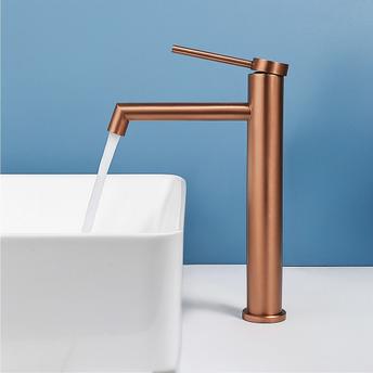Rubinetto da lavabo Rea FOSS Brush Copper HIGH