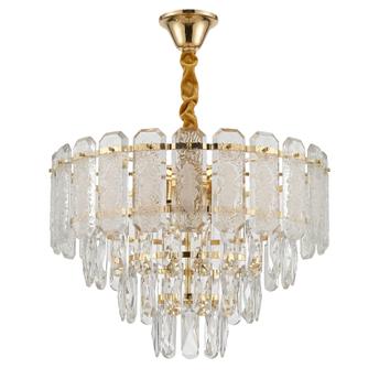 Lampa Wisząca z Kryształami SWE088-CP 40cm Złota