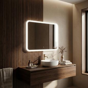 Zrcadlo LED 80x60cm TOP-3