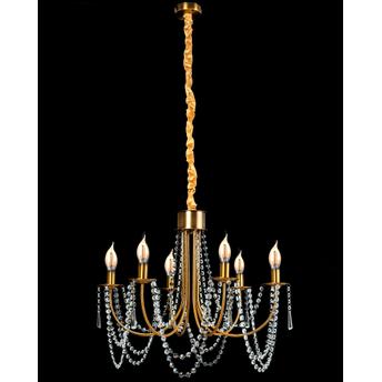Lampa Kryształowa Żyrandol APP765-6CP Złota