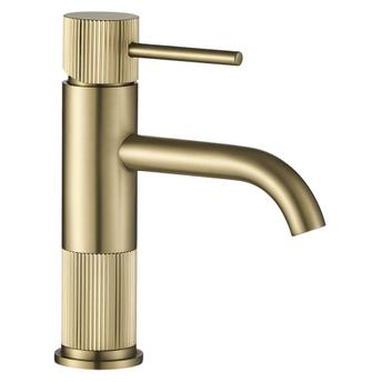 Kupaonska miješalica Rea Lungo Stripe Brush Gold Low