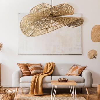 Lampa sufitowa wisząca boho APP1738-1CP 80CM