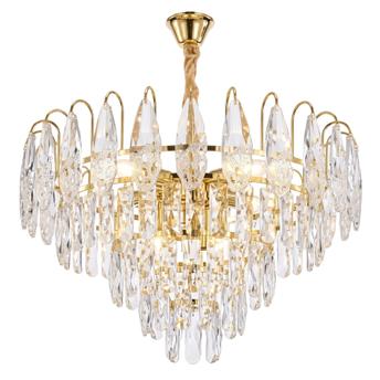 Lampa Wisząca z Kryształami SWE080-CP 50cm Złota