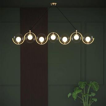 LAMPA SUFITOWA WISZĄCA APP1441-7CP Złota